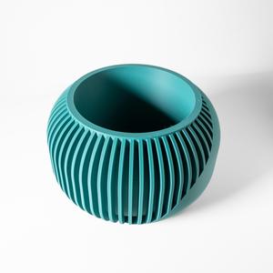 The Narvo Planter Pot with Drainage Tray & Stand: Modern and Unique Home Decor for Plants