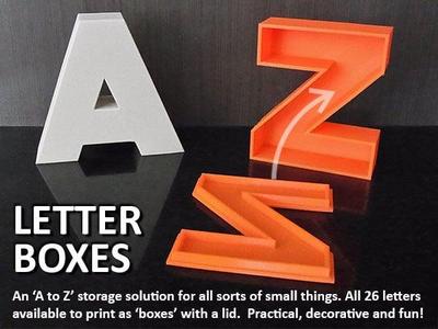 Letter Boxes (plus Numbers and Shapes)