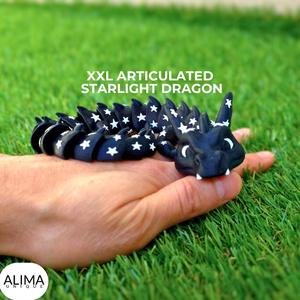 XXL Articulated Galactic Starlight Dragon / Wingless / Fidget Toy