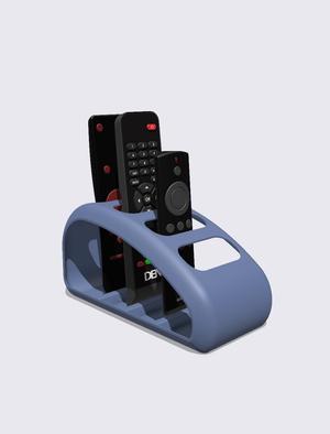 Remote Control Holder with 4 Compartments