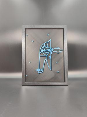 Star Wars Neon Line Art – Slave 1