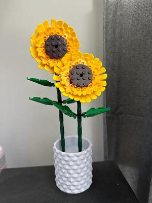 Lego Sunflower Pot
