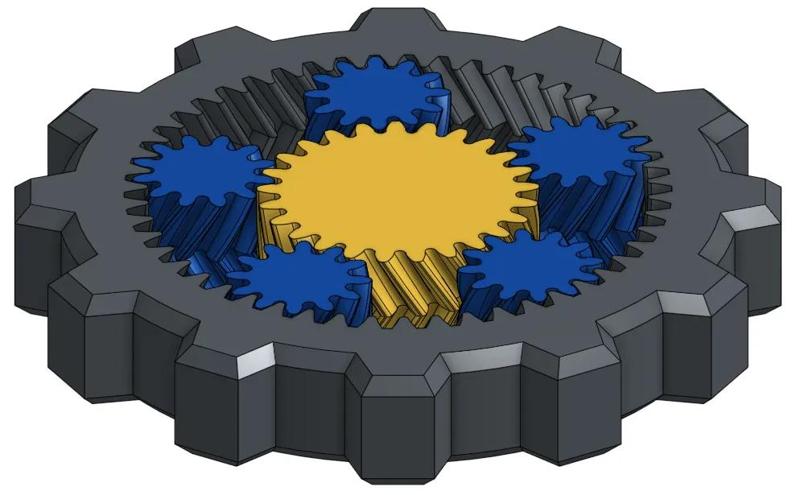Planetary Gear Fidget *UPDATED*   