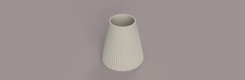 simple cone vase or pot