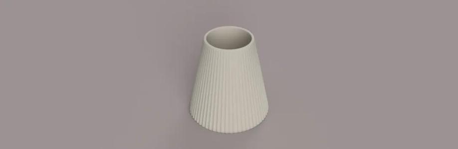 simple cone vase or pot