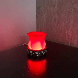 Spiral Vase Rose Night Light