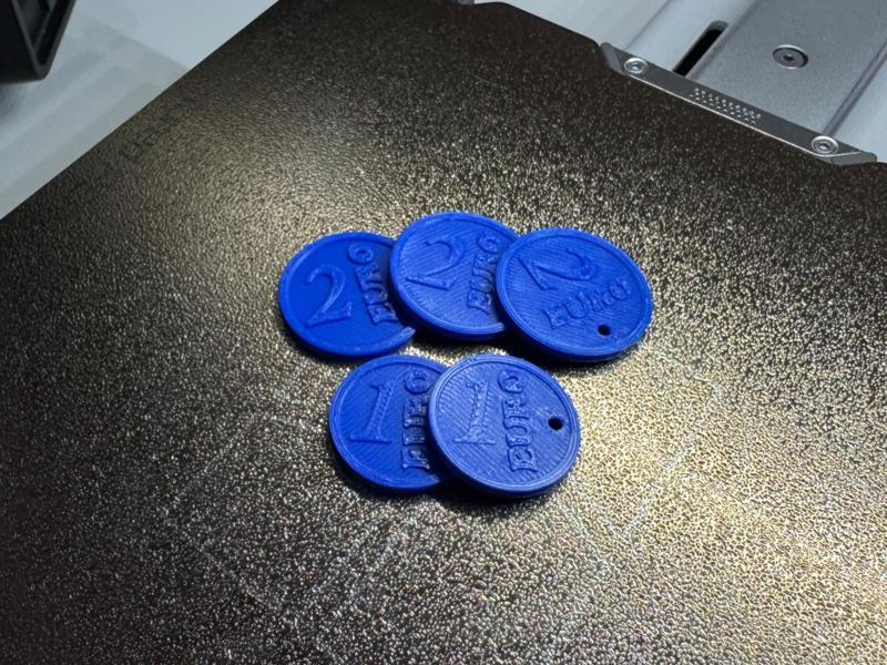 Shopping Cart Coin 1 & 2 Euro – keychain