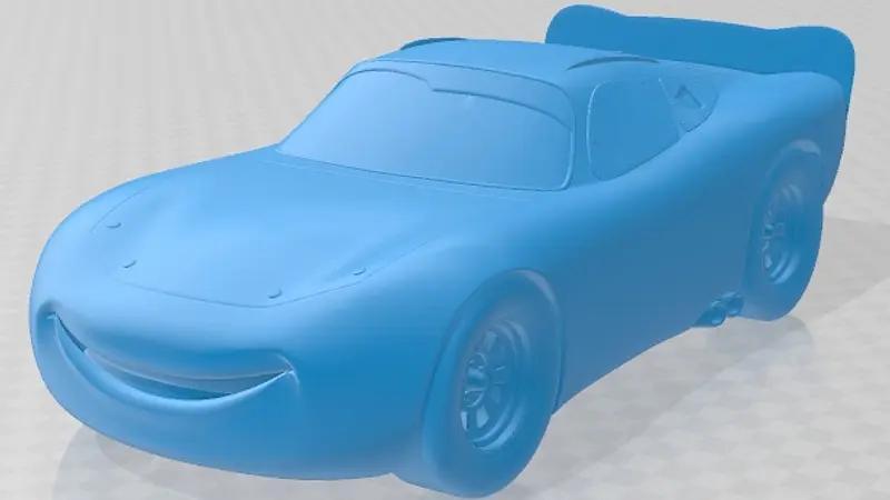 Lightning Mcqueen Zigzag Printable Car