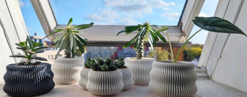 The finvase – nicely scaleable vase, also with a triplevase inside