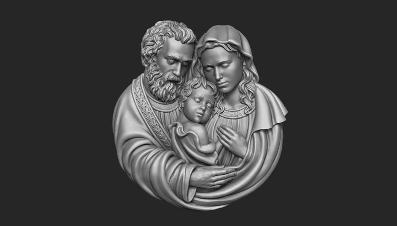 Holy Family Pendant