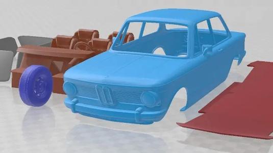 BMW 2002 1968 Printable Car