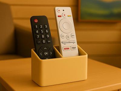 Dual remote control holder