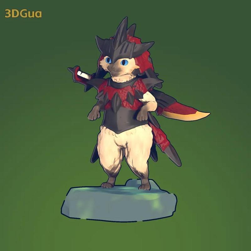 Monster Hunter Palico Rathalos Set
