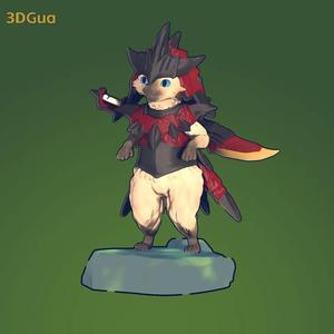 Monster Hunter Palico Rathalos Set
