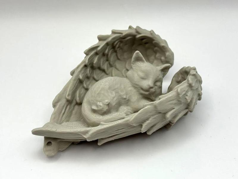 Angel Kitten Ornament   