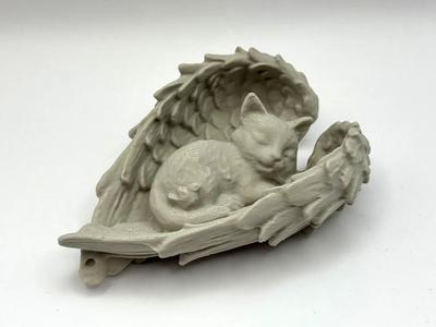 Angel Kitten Ornament   