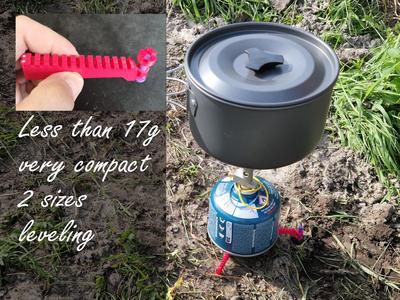 lightweight, folding and leveling gas stove stand