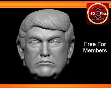 Donald Trump - Hot Toys Head Sculpt - Action Figure Head