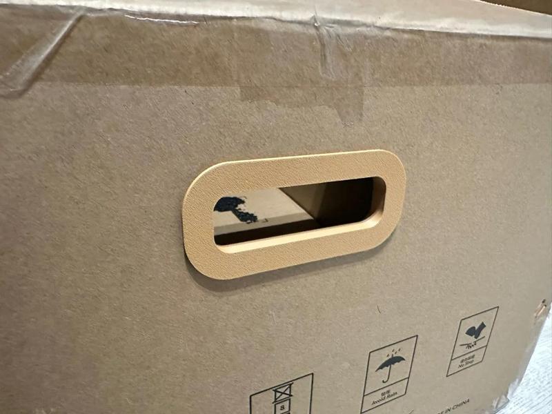 Handle for cardboard box