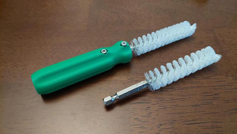 Hex Bit Brush Handle with Screw Lock   