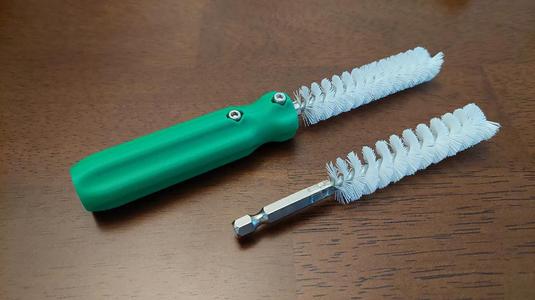 Hex Bit Brush Handle with Screw Lock   