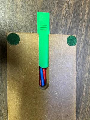 Cribbage Peg Slot Slide Holder