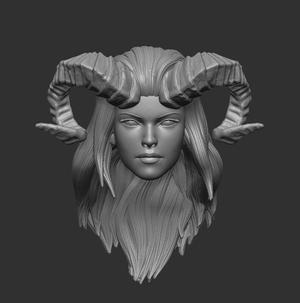 Satana Headsculpt for Action figures