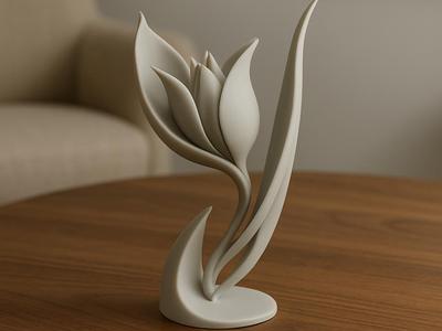 Artistic Tulip – Elegant Flower as Decoration
