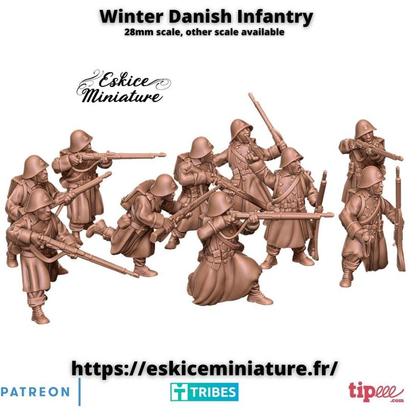 Winter Danish Infantry – 28mm