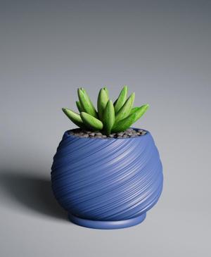 Egg Spiral Planter Pot