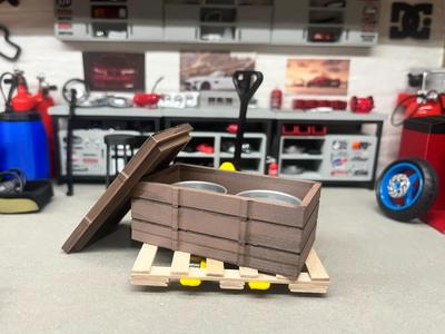 miniature wooden chest varous scale for diorama