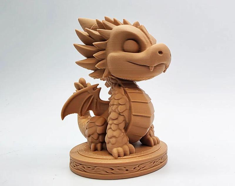 Cute Dragon on Pedestal