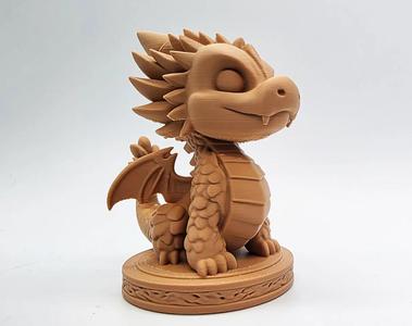 Cute Dragon on Pedestal