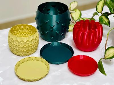 Dishes – Multi Designs for my Planter Pot Series – Vase Mode