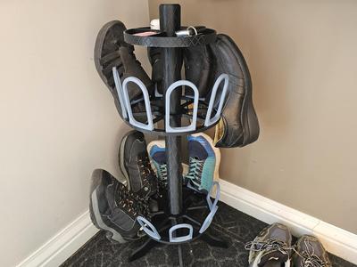 Rotary shoes rack