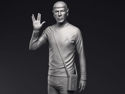 Leonard Nimoy as Mr Spock Sculpture Printable 3D Model