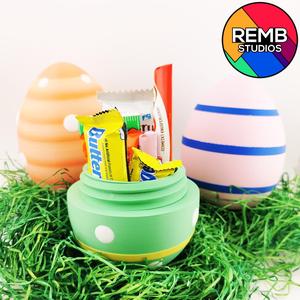 🥚 Easter Egg Container - Twist Lock Design (3 Variations!)