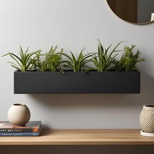 Modern,Minimalist Wall-Mounted Rectangular Planter