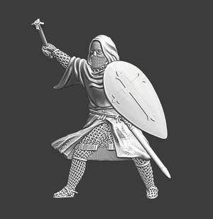 Leper Knight from the Lazarus Order with mace