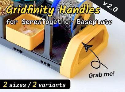 Gridfinity Screw Together Handle   