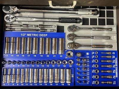 Gridfinity 3/8 metric deep socket set