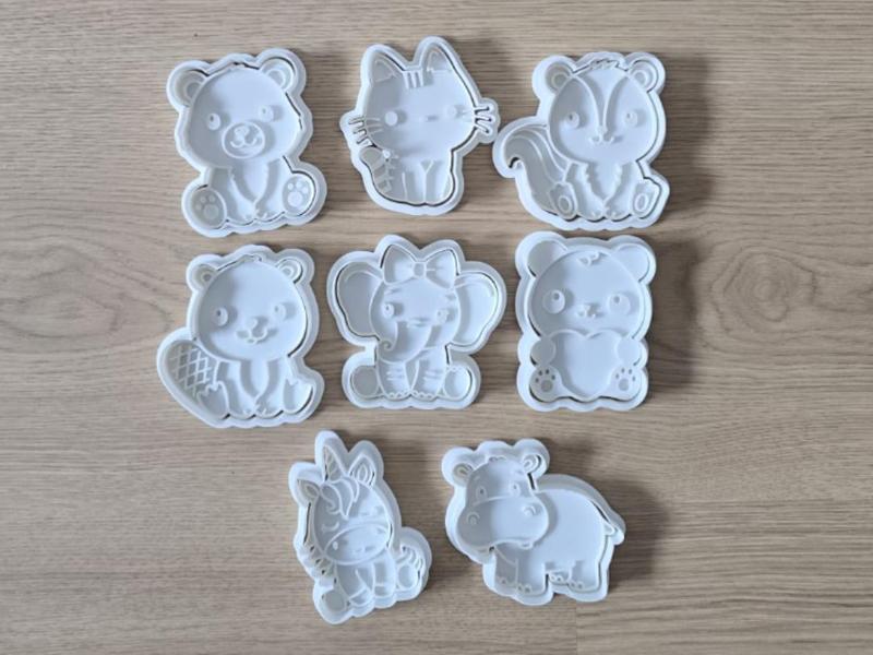 Cute Animal Set Cookie Cutter Playdoh Safari Zoo