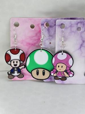 Toad (Mario) Earrings
