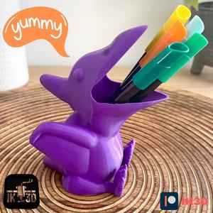 Chubby Pterodactyl Dino Pencil Holder / Pot No Supports
