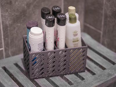 f412 Modern Shower Caddy w/ drip vents/holes