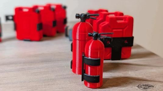 RC Accessories: Fuel Canister & Fire Extinguisher