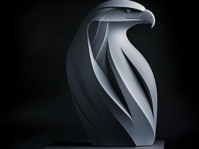Argent - Elegant Eagle Sculpture