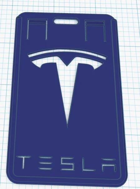 tesla key card holder   