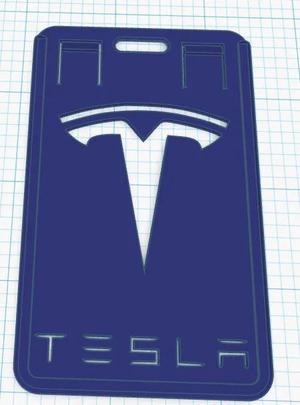 tesla key card holder   