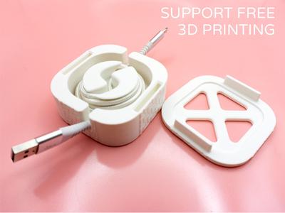 Cube Cable Winder by Pork3D.com